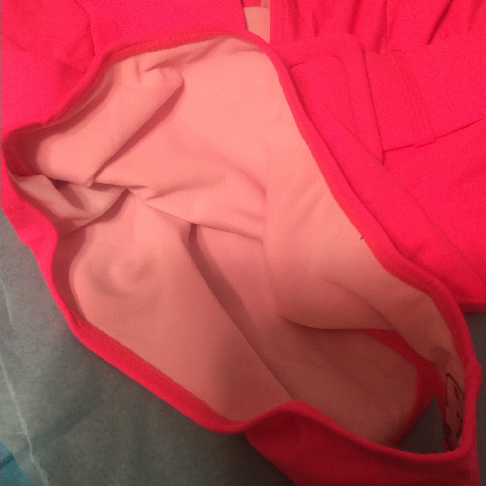 LAST 1๐PINK ONE-PIECE LINED SWIMSUIT WITH BELT - Picture 5 of 8
